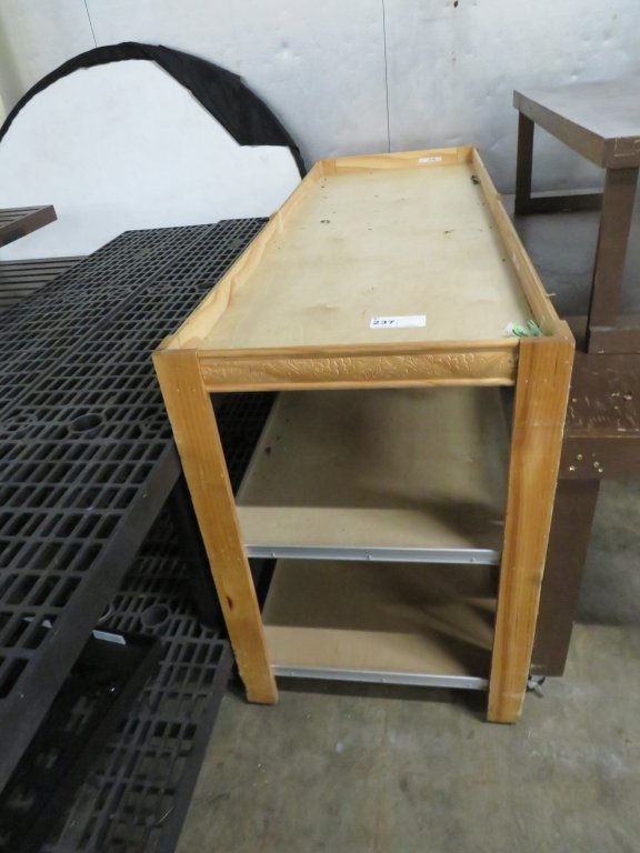 Lot 237 - 25X73 3-DECK DISPLAY TABLE